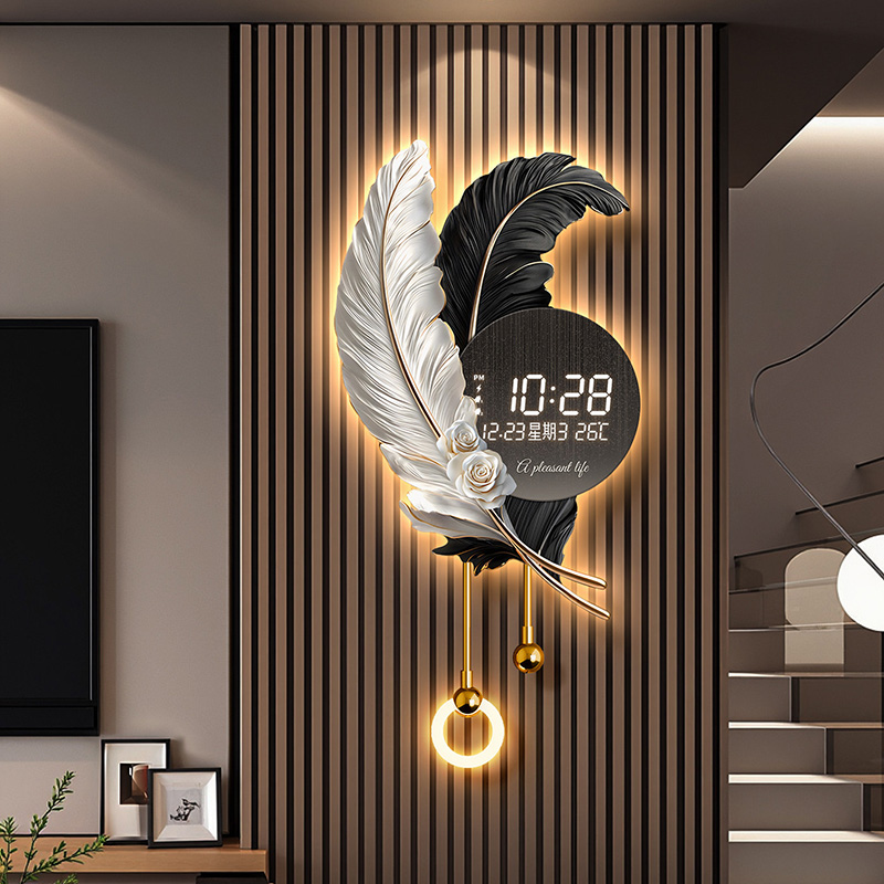 Luxury Lifestyle Fashion - 중국 스타일 미니멀리스트 벽시계 럭셔리 디자인