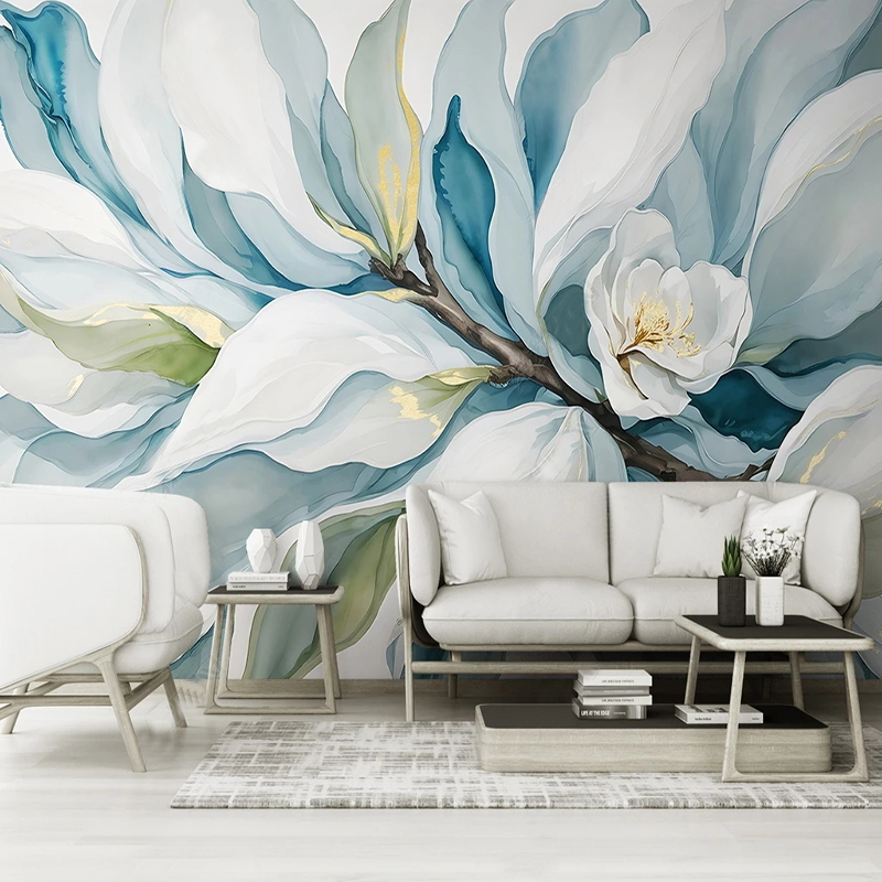 맞춤형 모든 크기 3D 벽지 북유럽풍 고급 수작업 식물 - Luxury Lifestyle Wallpaper 리뷰 및 가격