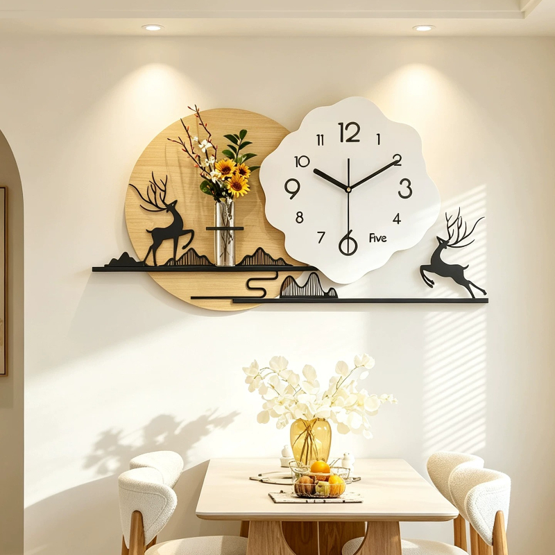 중국풍 거실 벽시계, 세련된 디자인, 현대적인 스타일, - Luxury Lifestyle Fashion 리뷰 및 가격