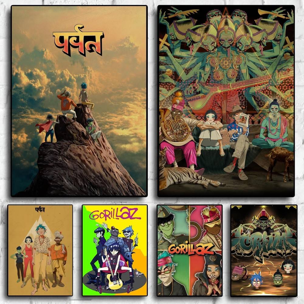 밴드 G-gorillaz The Mountain 하이  - Luxury Lifestyle Wallpaper 리뷰 및 가격