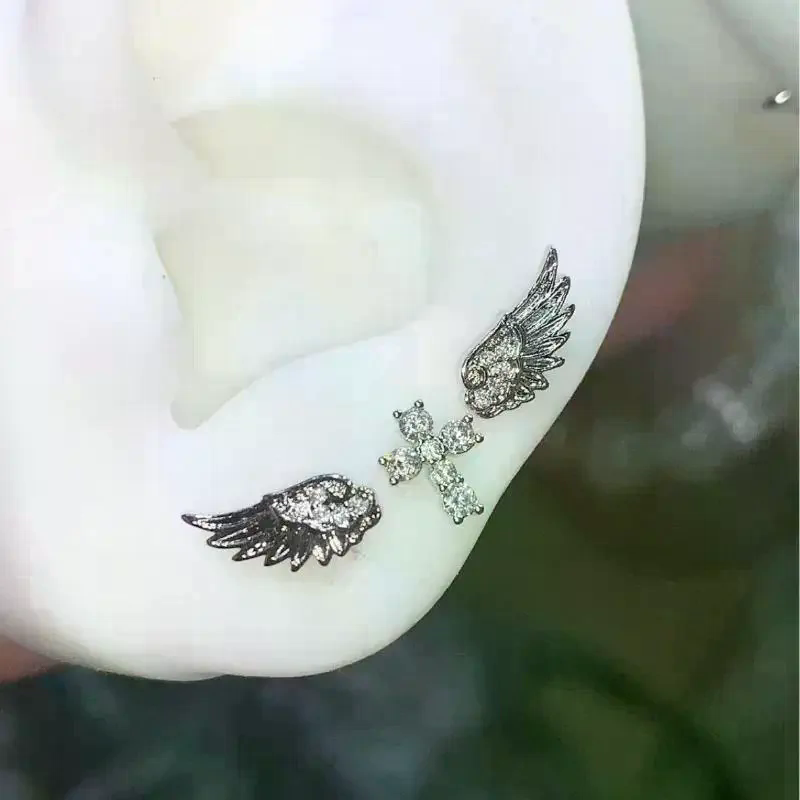 천사 날개 십자가 귀걸이 여성용 럭셔리 빈티지 스타일  - Luxury Lifestyle Jewelry 리뷰 및 가격